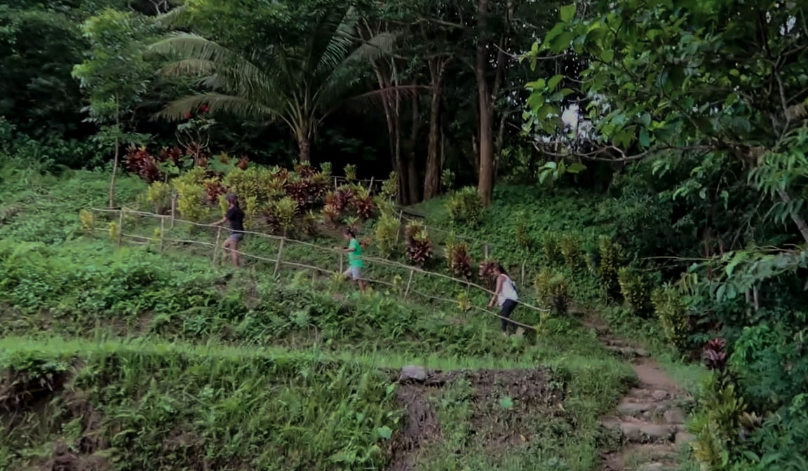 hiking people in pagudpud ilocos norte philippines